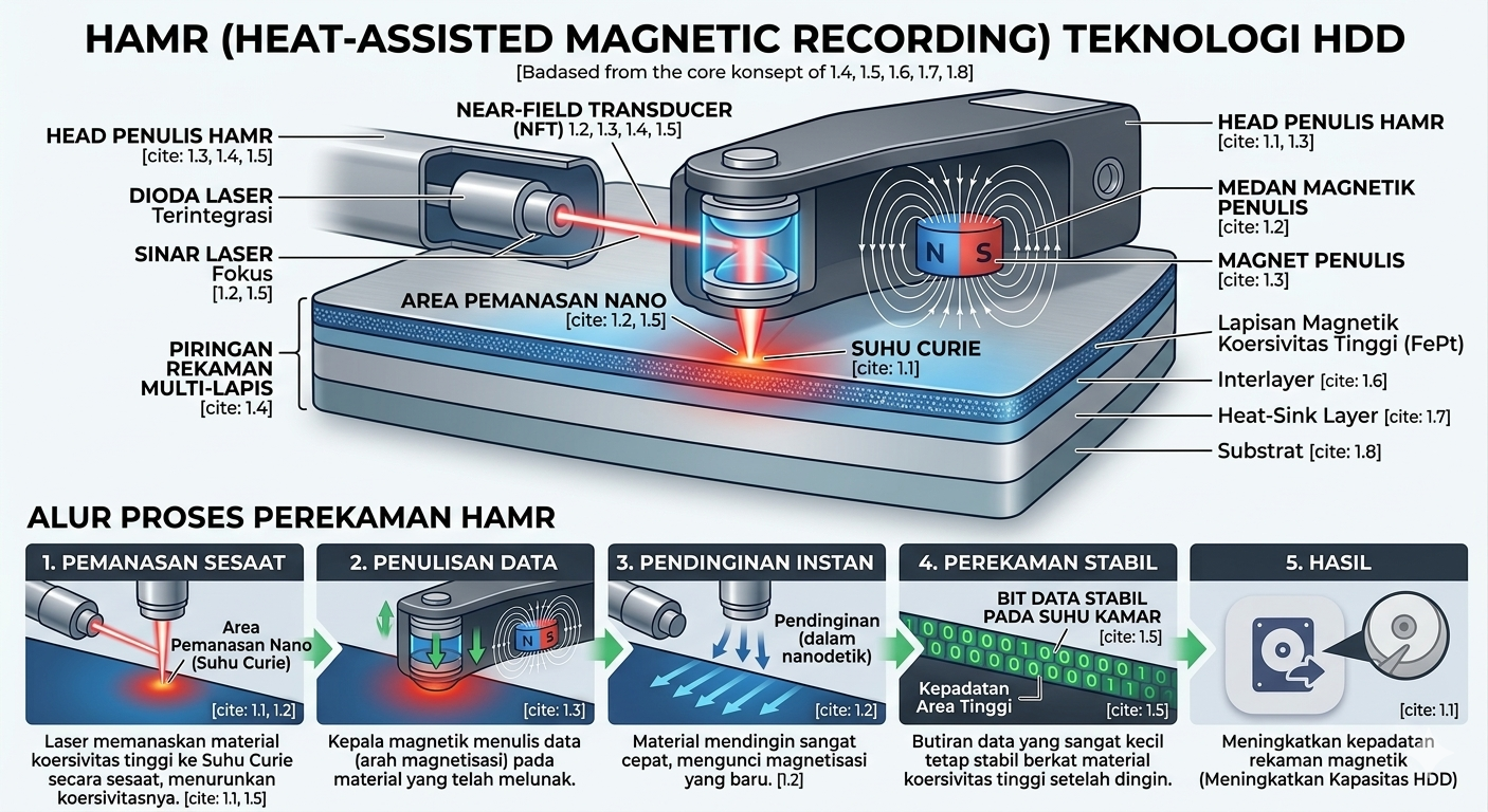 Gambar Teknologi HAMR Harddisk